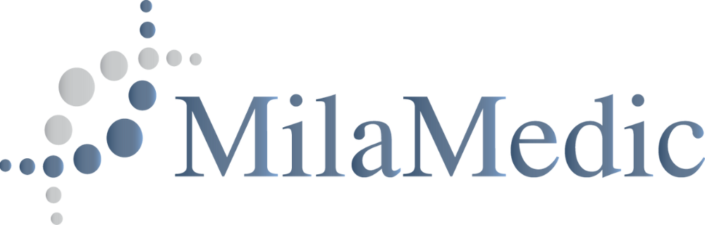Logo della Milamedic, Milamedic è un’azienda giovane e dinamica specializzata nella vendita e distribuzione di prodotti e Tecnologie elettromedicali di alta Qualità.